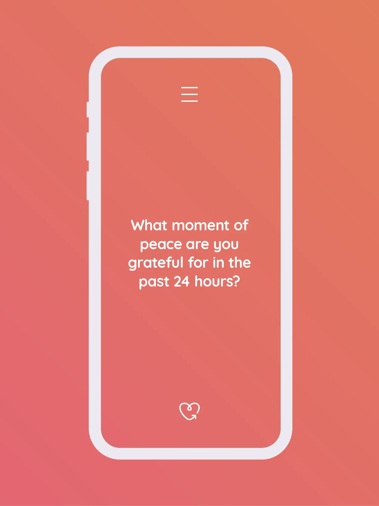 Guided Gratitude prompt screen